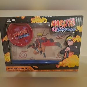Naruto Shippuden Ceramic Sushi Set. Brand New! Sealed! Rare!